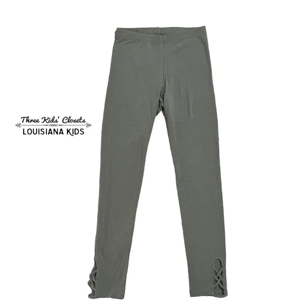 Old Navy L (10/12) Olive Green Leggings